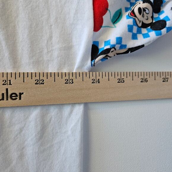 Vintage [Read/Flaw] 90s Disney Mickey Fresh Picked Sleepshirt One Size - Picture 9 of 10